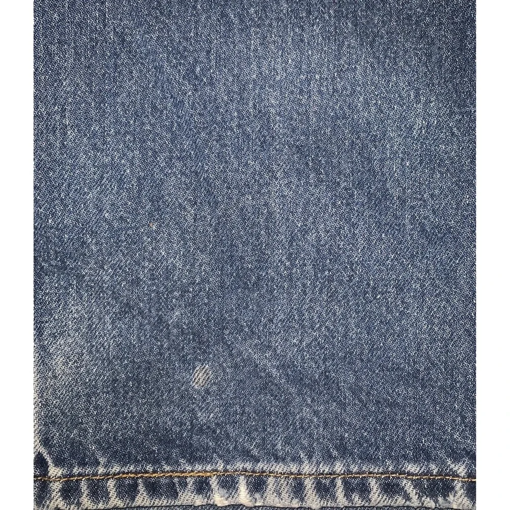VTG Levi's 505 Classic Straight Leg Jeans 34x30 Wallet Ghost Distressed Med Wash